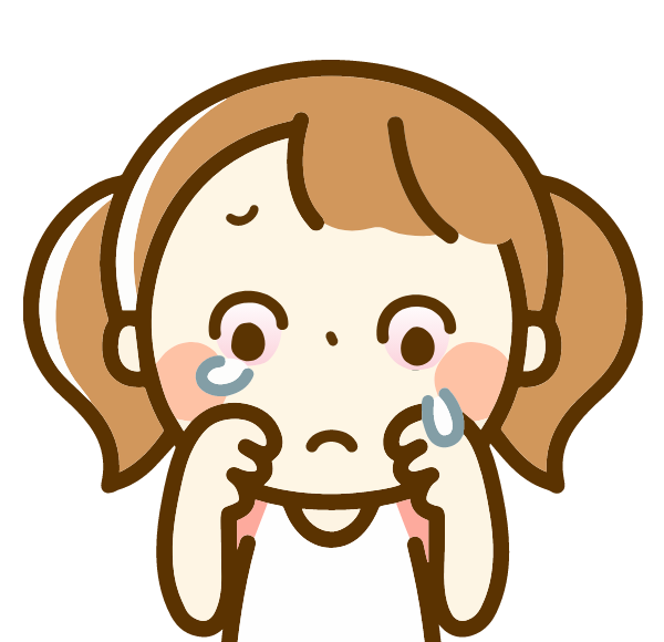 女の子泣く